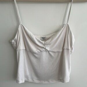 Aritzia Sunday Best Boston Cropped Sweetheart Tank, Size L